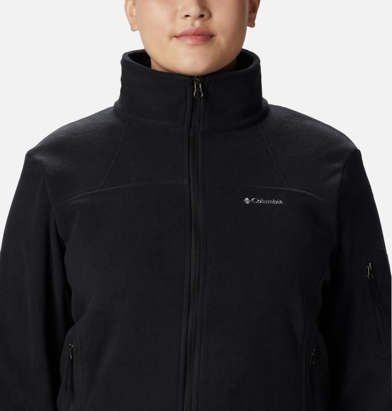 Women's Columbia Fast Trek II Jackets Black | Plus Size CA-F63C8